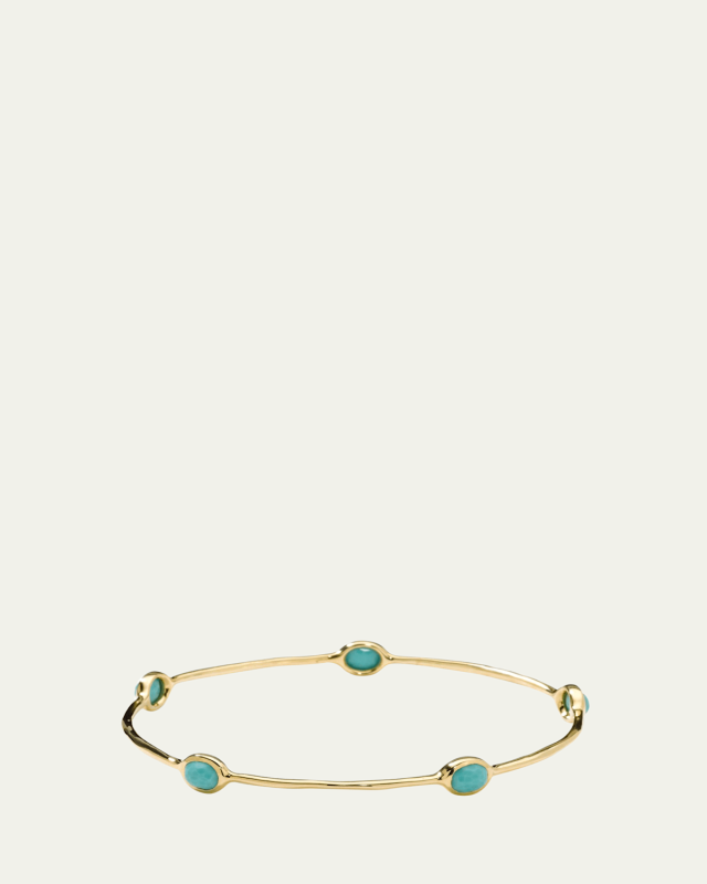 5-Stone Bangle in 18K Gol